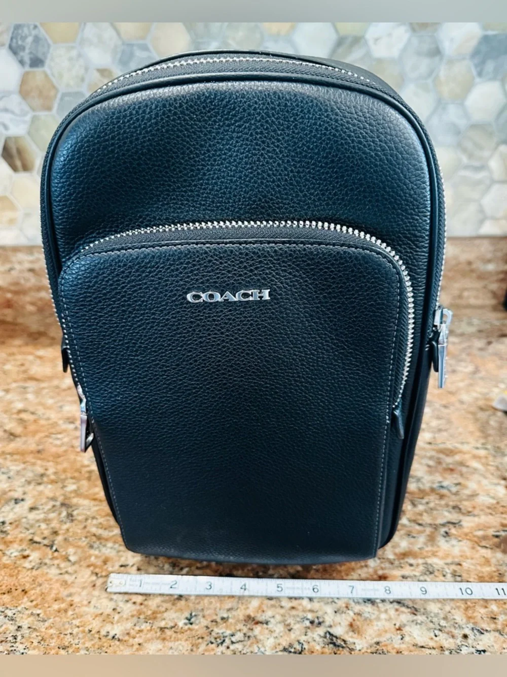 Coach Ethan Pack Bag Black NWOT - Picture 3 of 8